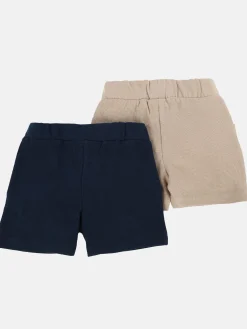 Baby Jungen 2er Pack Shorts mit bunter Kordel
