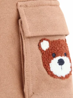 Baby Jungen Hose mit Bären-Applikation