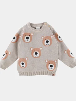 Baby Jungen Pullover mit Teddymotiv
