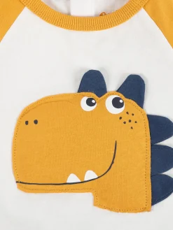 Baby Jungen Shirt mit Dino-Appliaktion