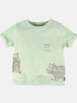 Baby Jungen T-Shirt mit Hippoprint