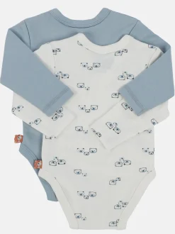 Baby Jungen Wickelbody im 2er Pack
