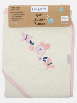 Baby Kapuzenhandtuch mit Stickerei, 75x75cm
