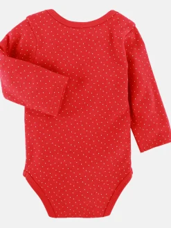 Baby Langarmbody mit Weihnachtsmotiv