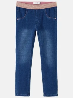 Baby Leggings mit Glitzerbund