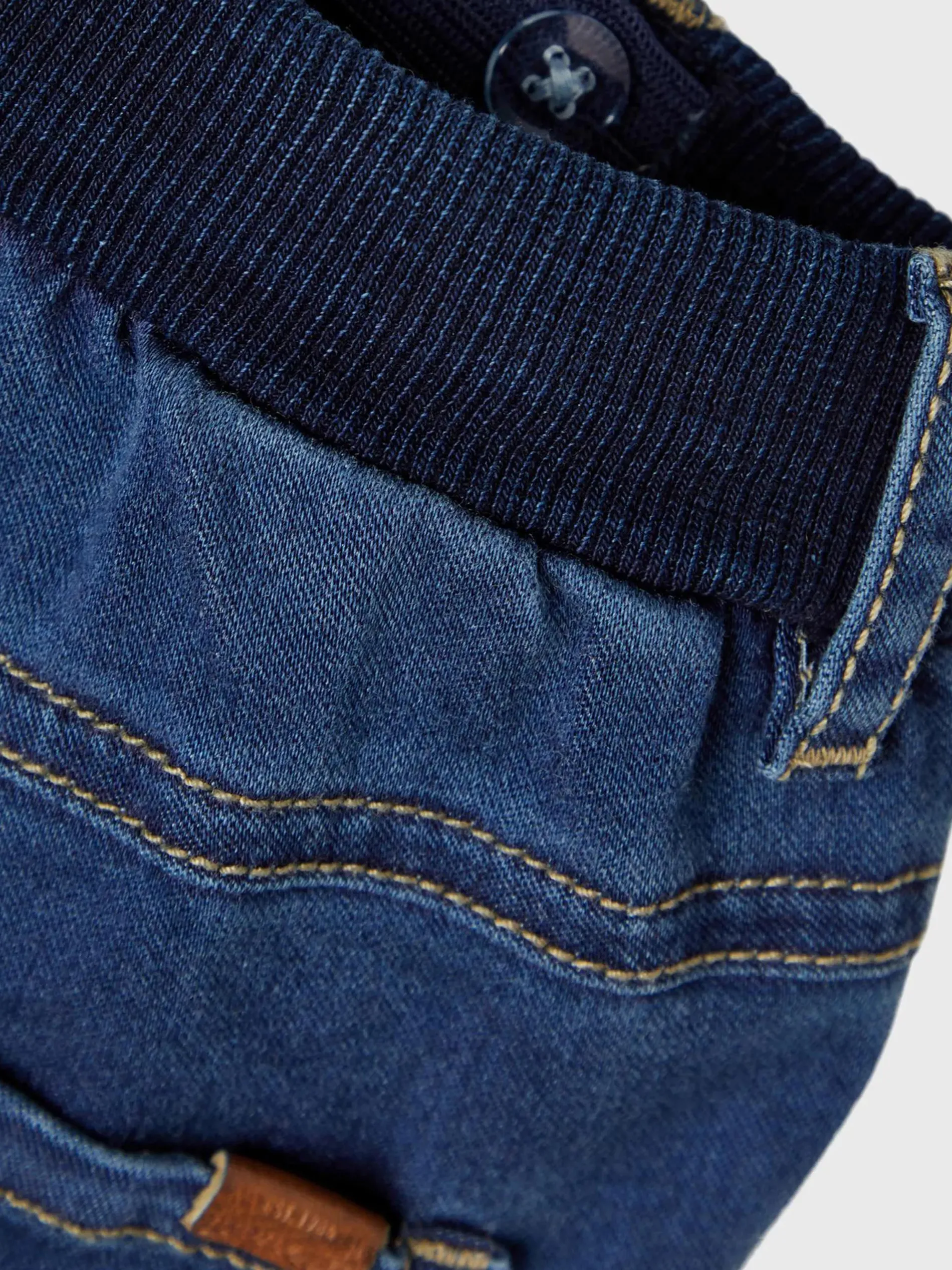 Baby Leggings mit Rippbündchen