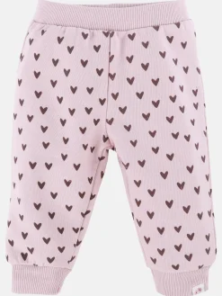 Baby Mädchen Hose im 2er Pack, einmal uni, einmal gemustert