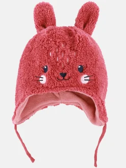 Baby Mädchen Mütze mit Gesicht und Ohren