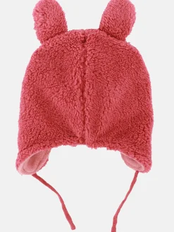 Baby Mädchen Mütze mit Gesicht und Ohren