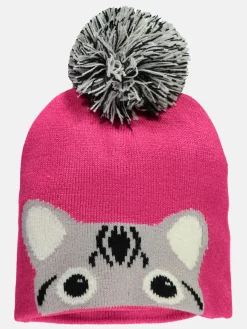 Baby Mädchen Mütze mit Katzenmotiv