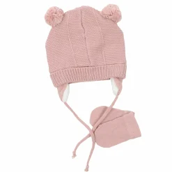 Baby Mädchen Set bestehend aus Mütze und Handschuhen