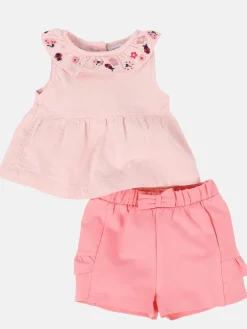 Baby Mädchen Set, 2tlg., best. aus Tunmika und Hose