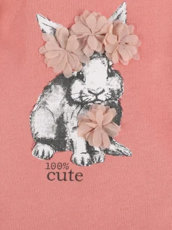 Baby Mädchen Sweatshirt mit Hasendruck