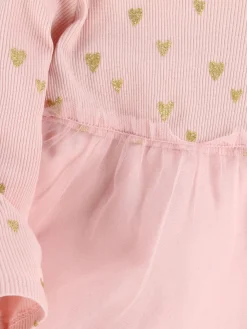 Baby Mädchen Tüllkleid mit Glitzerprint