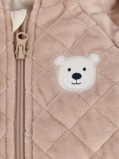 Baby unisex Nickijacke mit Kapuze