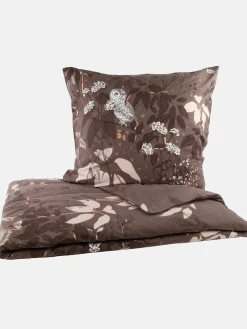 Biberbettwäsche mit Schnee-Eule 135x200cm