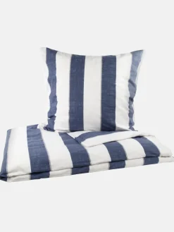 Biberbettwäsche mit Streifen 155x220cm