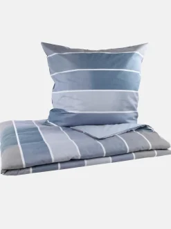 Biberbettwäsche mit Streifen 155x220cm