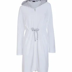 Damen Bademantel mit Kapuze