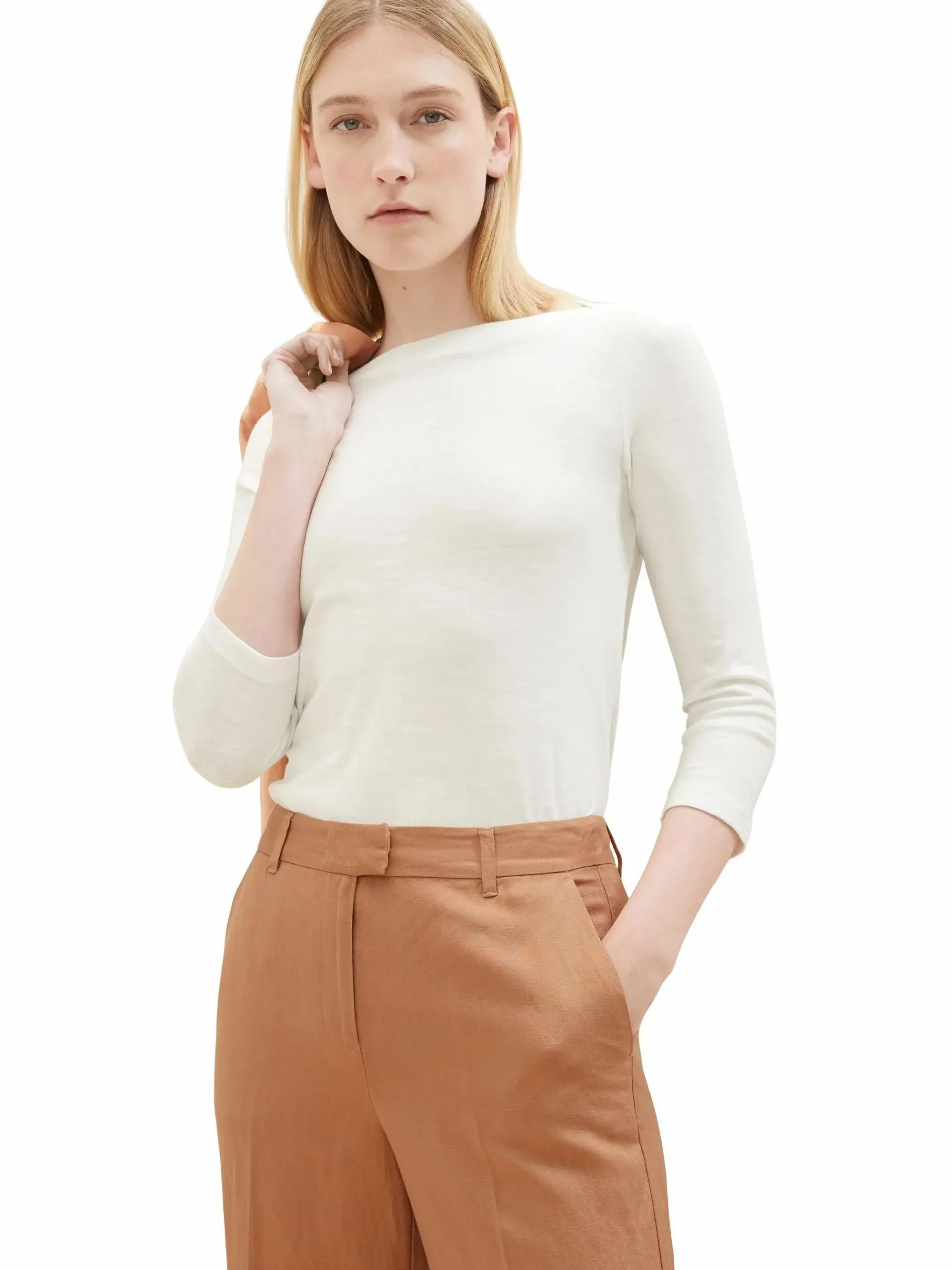 Damen Basic Shirt mit 3/4 Arm