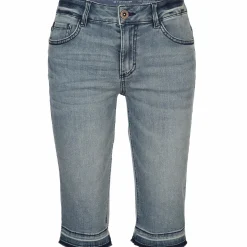 Damen Bermuda mit Saumkante