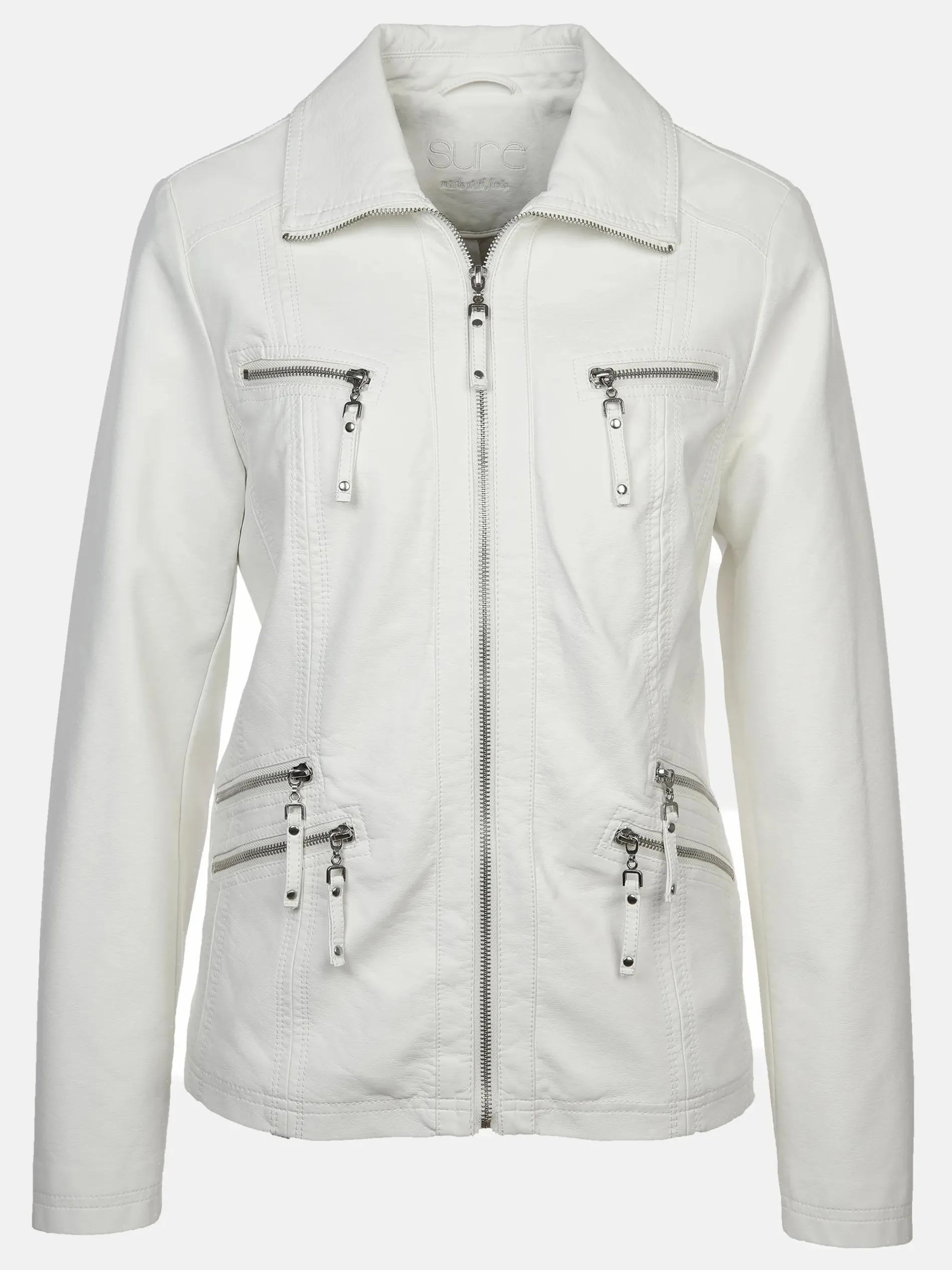 Damen Bikerjacke in Kunstleder