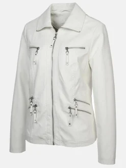 Damen Bikerjacke in Kunstleder