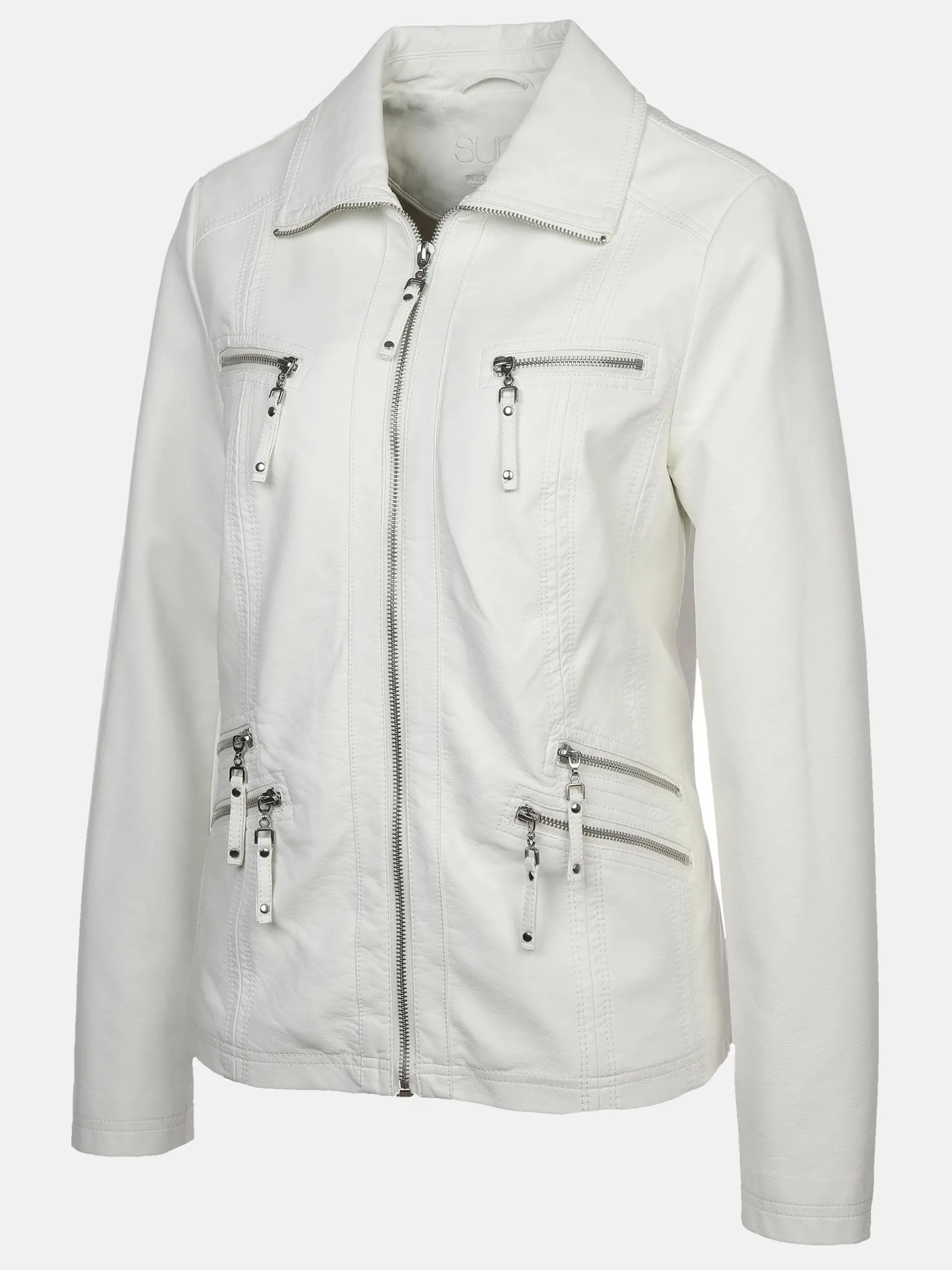 Damen Bikerjacke in Kunstleder