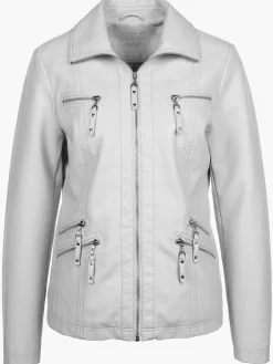 Damen Bikerjacke in Kunstleder