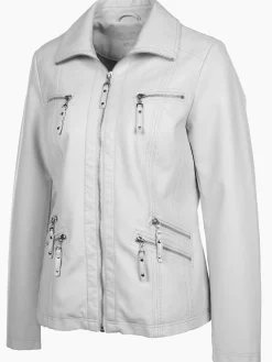 Damen Bikerjacke in Kunstleder