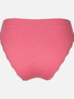 Damen Bikinislip mit Spitzenbesatz im 2er Pack