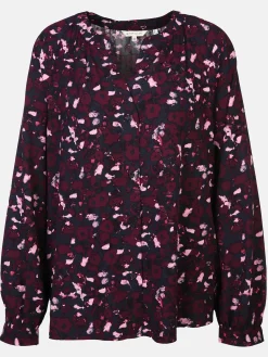 Damen Bluse im farbigen Alloverprint