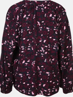 Damen Bluse im farbigen Alloverprint