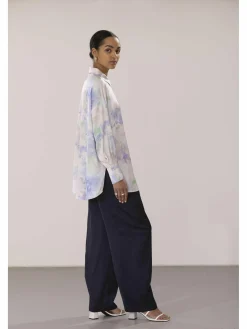 Damen Bluse in Aquarell-Optik