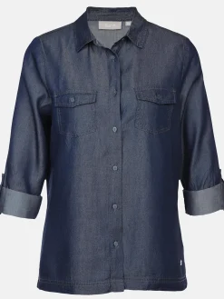 Damen Bluse in Jeansoptik