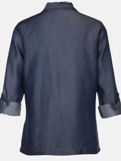 Damen Bluse in Jeansoptik