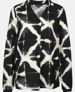 Damen Bluse mit Glitzerbündchen