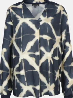 Damen Bluse mit Glitzerbündchen