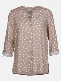 Damen Bluse mit krempelbaren Ärmeln