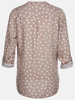 Damen Bluse mit krempelbaren Ärmeln