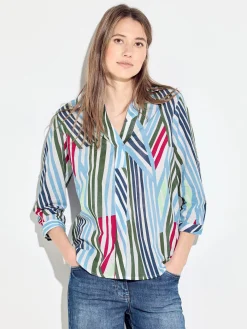 Damen Bluse mit Streifen