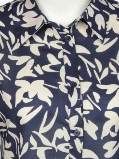 Damen Blusenkleid mit Musterprint