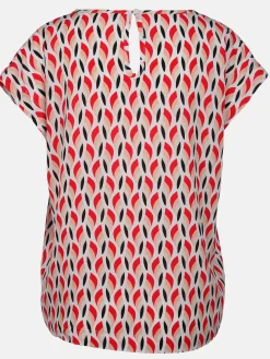 Damen Blusentop mit Alloverprint