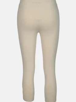 Damen Capri Leggings mit Galonstreifen