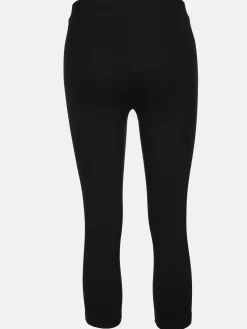 Damen Capri Leggings mit Galonstreifen