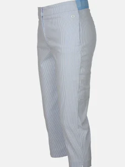 Damen Caprihose im Streifenlook