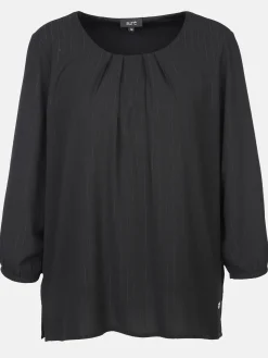 Damen Chiffonbluse mit feinen Streifen