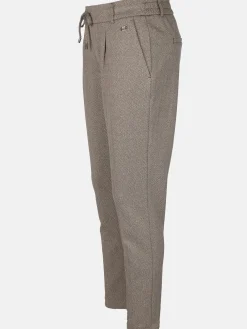 Damen Cityjoggerhose im Fischgratdessin