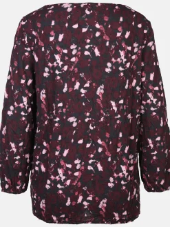 Damen Crincle-Blusenshirt