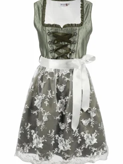 Damen Dirndl mit Spitzenschürze